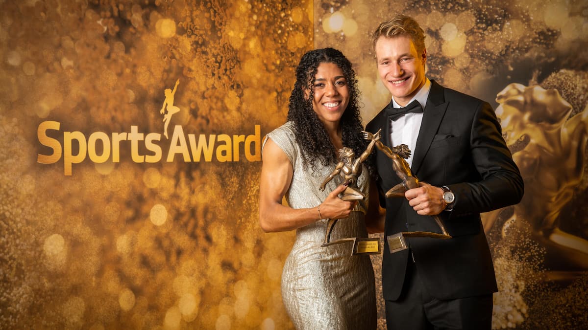 Sports Awards 2022 Skifahrer Marco Odermatt und Leichtathletin Mujinga