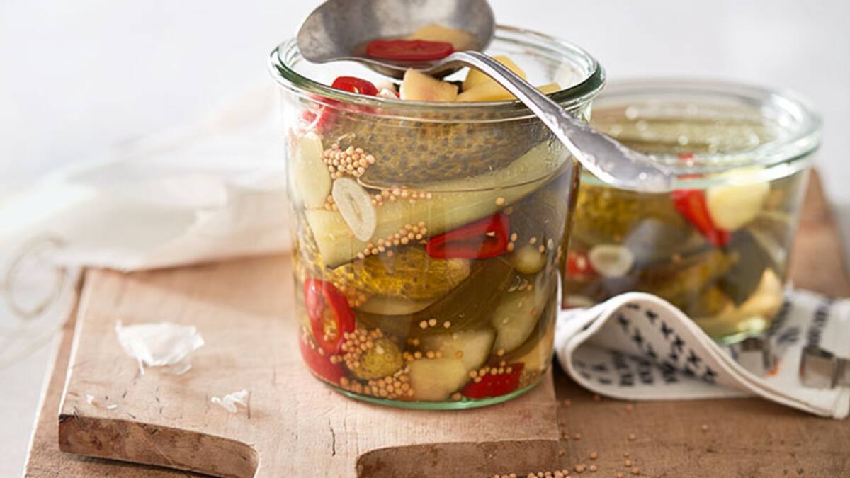 Betty Bossi Rezept Scharfe Gurken-Pickles | Schweizer Illustrierte