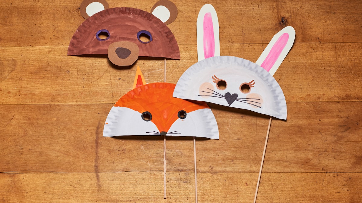 DIY Anleitung: Tiermasken aus Papptellern selber machen | Schweizer