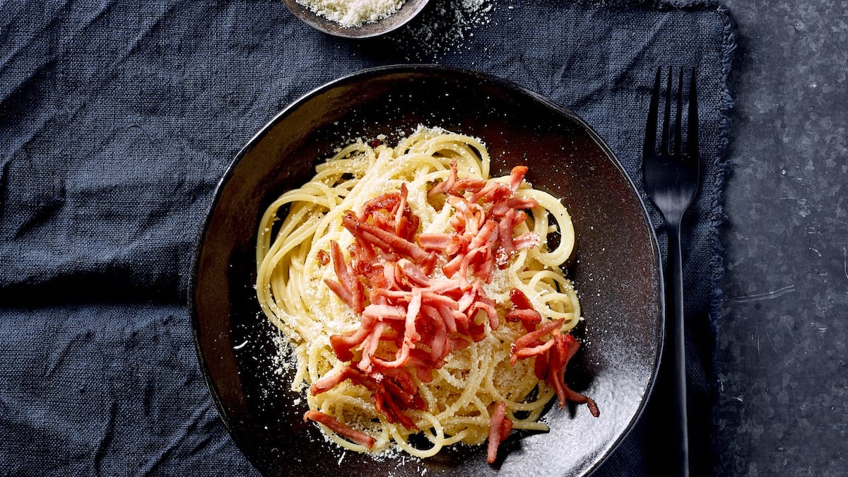 Spaghetti Carbonara mit Wurst Rezept von Betty Bossi Schweizer