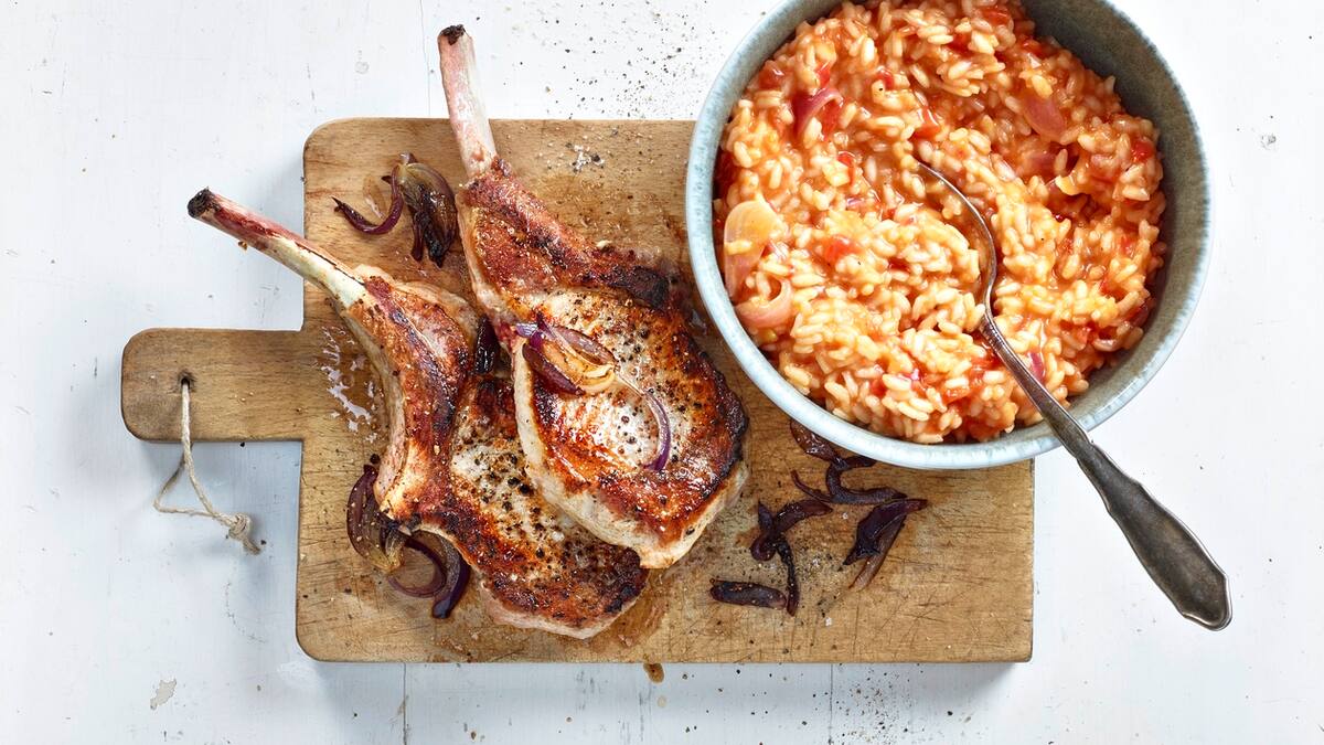 Grillkoteletts Mit Tomatenrisotto - Rezepte Suchen