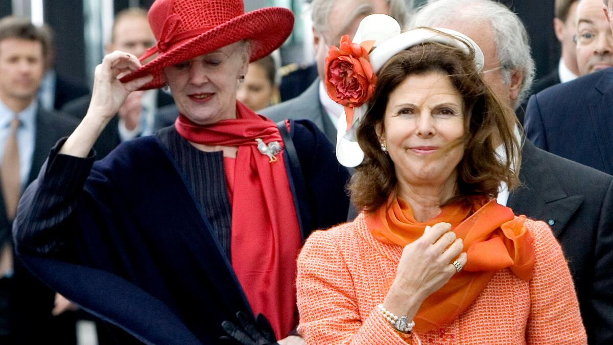 Silvia von Schweden und Margrethe von Dänemark sind ganz