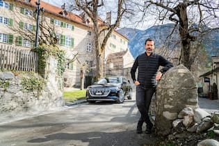 Elektrische Genusstour durch die Schweiz Andreas Caminada, Audi E-Tron 2019