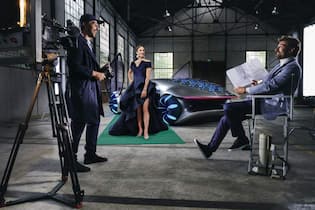 Drei Stars in neuen Rollen Fabian Cancellara ZFF Shooting Mercedes
