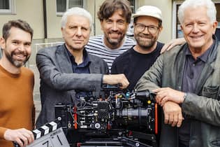 Münchner «Tatort»-Kommissare: Abschied an Ostern - mit Doppelfolge! Mit der Doppelfolge «Unvergänglich» (AT) verabschieden sich Udo Wachtveitl (2.v.l.) und Miroslav Nemec (r.) als Sonntagskrimi-Ermittler.