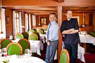 Das Comeback der «Frohsinn»-Güggeli Wirth Philipp Röthlin mit Küchenchef Thomas Mucke