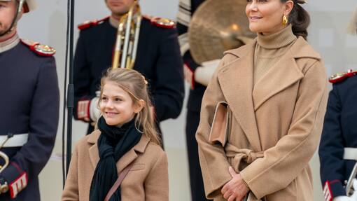 Prinzessin Victoria und Tochter Estelle im Partnerlook