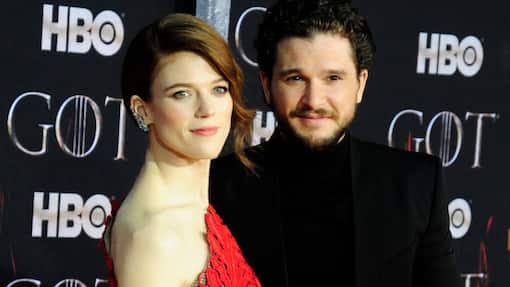 Rose Leslie and Kit Harrington Game of Thrones