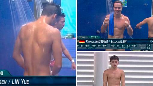 Turmspringen Olympia 2016 Rio Diving naked Fotos Twitter