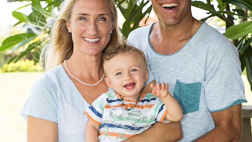 Tanja Frieden mit Familie auf Bali