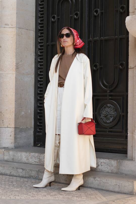PARIS, FRANCE - FEBRUARY 27: Loulou De Saison is seen on the street attending MAISON MARGIELA during Paris Fashion Week AW19 wearing MAISON MARGIELA on February 27, 2019 in Paris, France. (Photo by Matthew Sperzel/Getty Images)