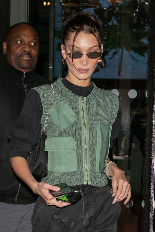 PARIS, FRANCE - NOVEMBER 14: Model Bella Hadid is seen on November 14, 2019 in Paris, France. (Photo by Marc Piasecki/GC Images)