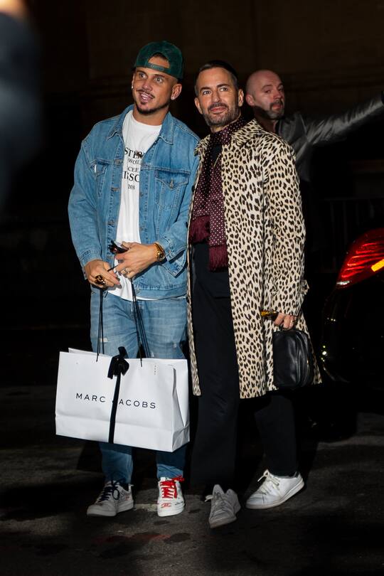 NEW YORK, NEW YORK - APRIL 22: Char DeFrancesco (L) and Marc Jacobs attend Gigi Hadid's 24th Birthday at L'Avenue in Midtown on April 22, 2019 in New York City. (Photo by Gotham/GC Images)