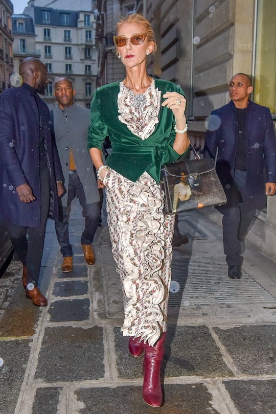 PARIS, FRANCE - JANUARY 25: Singer Celine Dion is seen on January 25, 2019 in Paris, France. (Photo by Marc Piasecki/Getty Images)