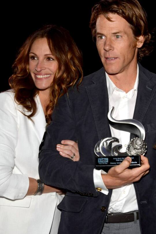 Julia Roberts und Danny Moder wirken auch 2012 noch wie frisch verliebte Teenager.