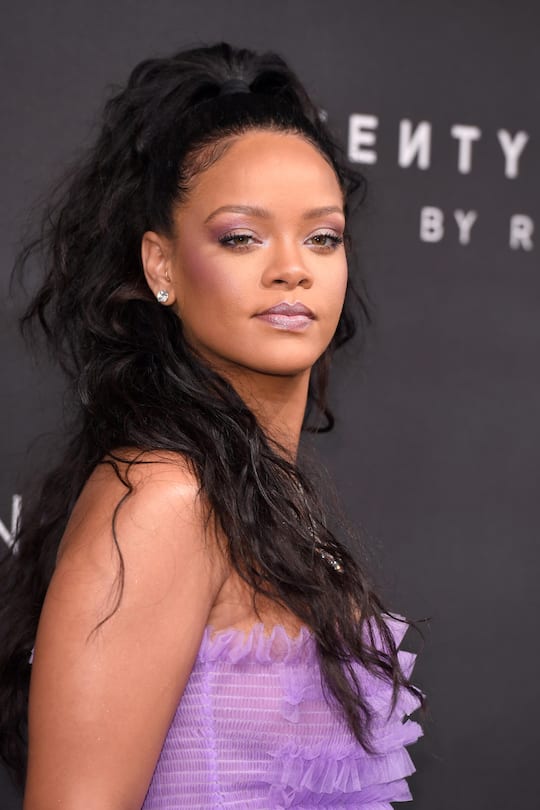 LONDON, ENGLAND - SEPTEMBER 19: Rihanna attends the 'FENTY Beauty' by Rihanna launch Party at Harvey Nichols Knightsbridge on September 19, 2017 in London, England. (Photo by Karwai Tang/WireImage)