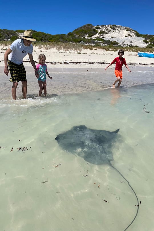 Nicola Spirig mit ihrer Familie in Australien, 2023 ©HO