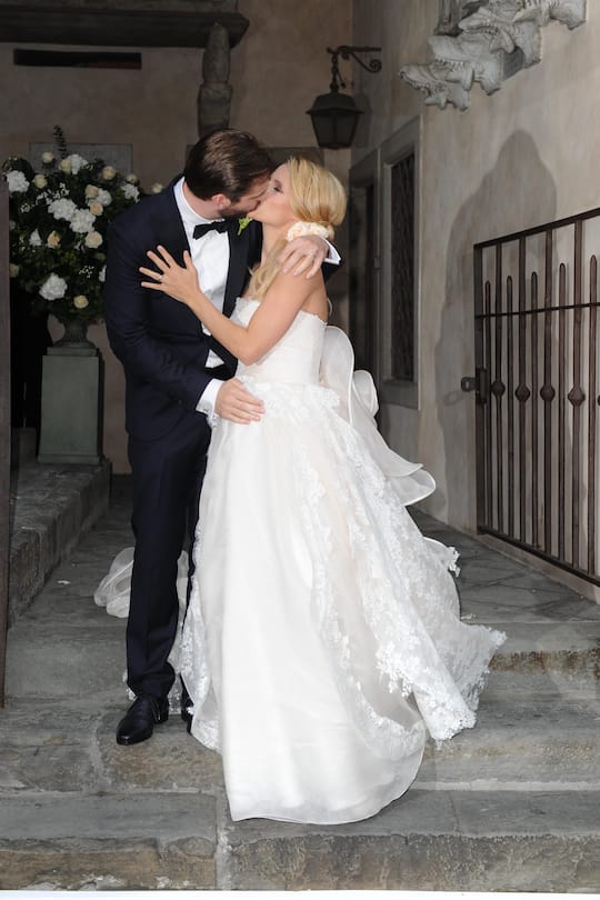 Tomaso Trussardi;Michelle HunzikerTommaso TrussardiWedding Michelle Hunziker and TommasoTrussardiExit Bergamo- Italy10-10-2014© FameFlynet_Italy/SGP/NO CREDITid 93524_003*not exclusive (FOTO:DUKAS/SGP)