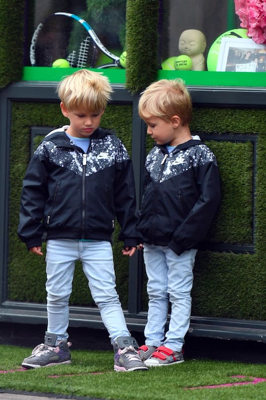 Roger Federer Leo Lenny Mirka Bilder Wimbledon