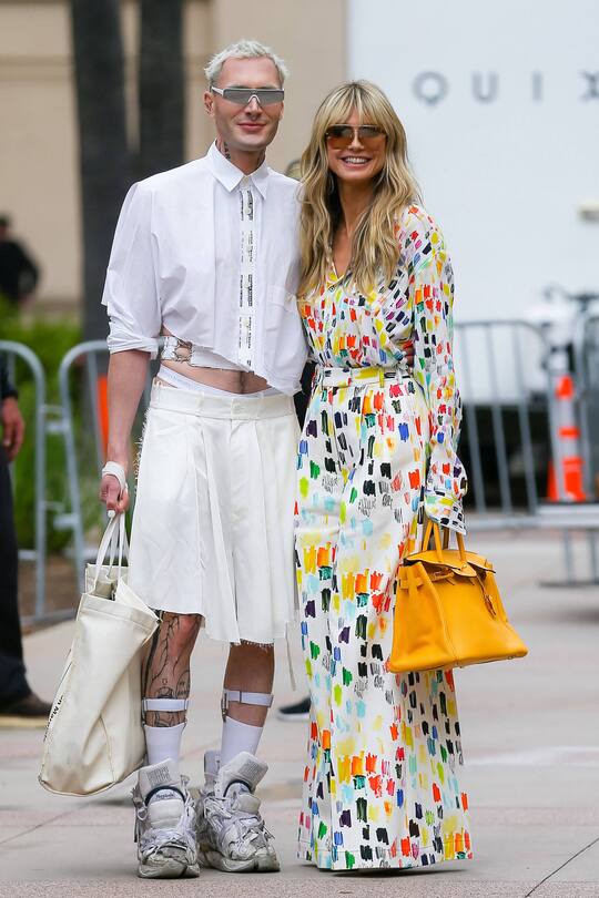 Zur Zeit unzertrennlich: Yannik Zamboni und Heidi Klum.