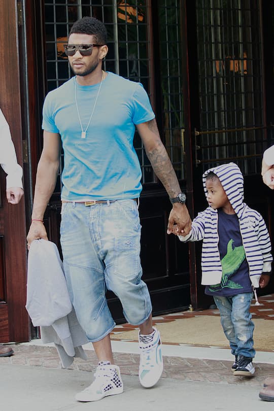 Usher und sein Sohn Raymond - Schock wegen Pool-Unfall