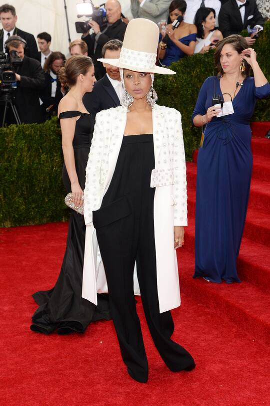 NEW YORK, NY - MAY 05: Erykah Badu attends the "Charles James: Beyond Fashion" Costume Institute Gala at the Metropolitan Museum of Art on May 5, 2014 in New York City. (Photo by Dimitrios Kambouris/Getty Images)