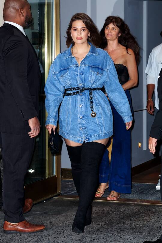 NEW YORK, NY - APRIL 22: Ashley Graham at Gigi Hadid's birthday party at Chalet on April 22, 2019 in New York City. (Photo by Gotham/GC Images)