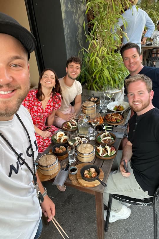 Hänni, Luft, Epiney, Graber beim Dinner in Zürich