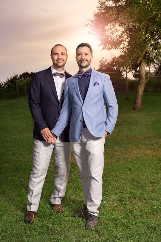 Christian Franzoso (Zähne) Freund Hochzeit mit Mann