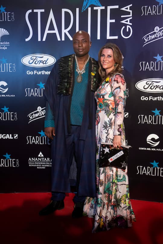 MARBELLA, SPAIN - AUGUST 11: Shaman Durek and Princess Märtha Louise of Norway attend Starlite Gala on August 11, 2019 in Marbella, Spain. (Photo by Daniel Perez/Getty Images)