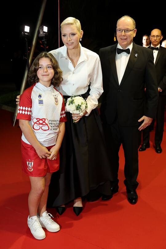 Fürstin Charlène und Fürst Albert an den World Rugby Awards