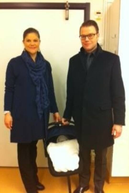 Victoria von Schweden mit Daniel und Baby