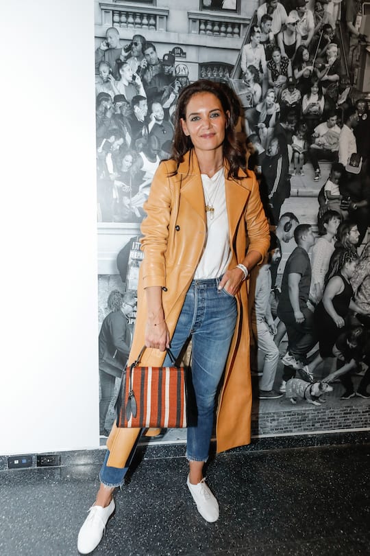 NEW YORK, NY - OCTOBER 2: Katie Holmes attends JR: Chronicles Opening At The Brooklyn Museum at Brooklyn Museum on October 2, 2019 in New York City. (Photo by Gonzalo Marroquin/Patrick McMullan via Getty Images)