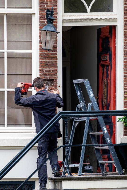 25-07-2022 Amsterdam The new studenthome of Princess Amalia at the Singel at the canals of Amsterdam. The house, owned by the family Dreesman, Marc and Janneke, of the V&D. The house is situated in the area of the Oude Spiegelstraat and the Wijde Heisteeg  Keizersgracht and has five floors and a basement with its own parking space in the heart of the city presumably for security The Princess will start the study Politics, Psychology, Law and Economics PPLE  PUBLICATIONxINxGERxSUIxAUTxONLY Copyright: xPPEx