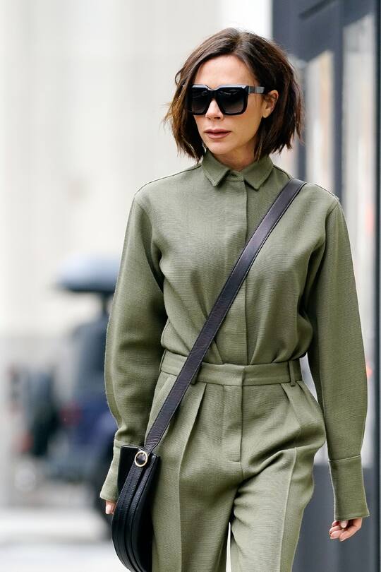 NEW YORK, NY - FEBRUARY 12: Victoria Beckham is seen on February 12, 2018 in New York City. (Photo by Gotham/GC Images)