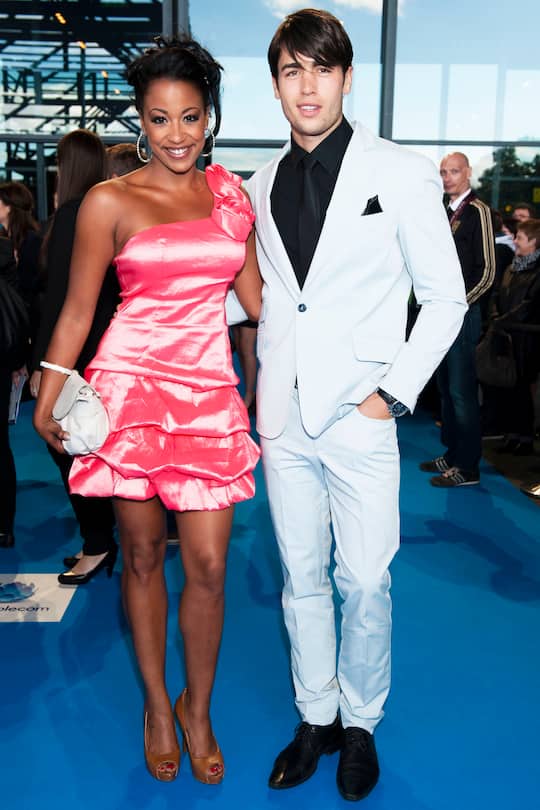 Rose dOr 2012 Fernsehpreis Fabienne Louves und Freund Rafael Beutl