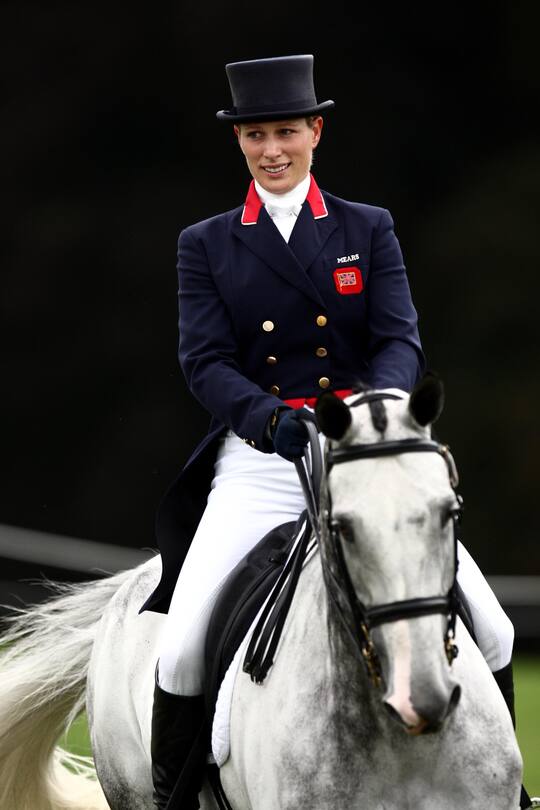 Great Britain's Zara Phillips Silver Lining V competes in a CIC*** 8/9 year-olds class during the Blenheim International Horse Trials at Blenheim Palace, Oxfordshire. (Photo by Steve Parsons/PA Images via Getty Images)