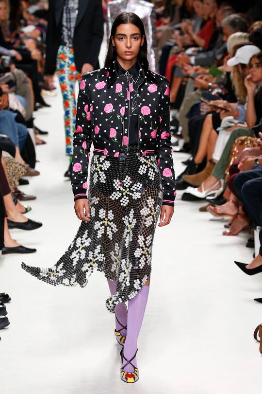 PARIS, FRANCE â SEPTEMBER 26: A model walks the runway during the Paco Rabanne Womenswear Spring/Summer 2020 show as part of Paris Fashion Week on September 26, 2019 in Paris, France. (Photo by Estrop/Getty Images)