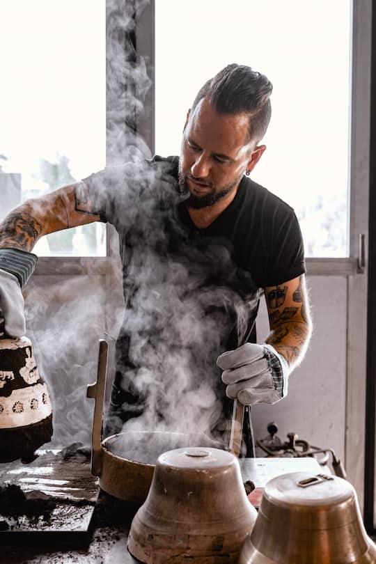 19.10.2022 - MARC TRAUFFER BEIM GLOCKEN GIESSEN.