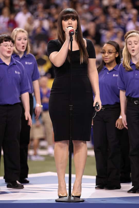 Kelly Clarkson, Nationalhymne, Super Bowl 2012