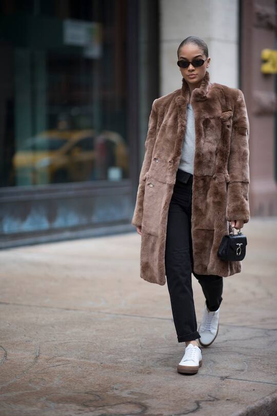 Jasmine Sanders unterwegs in New York