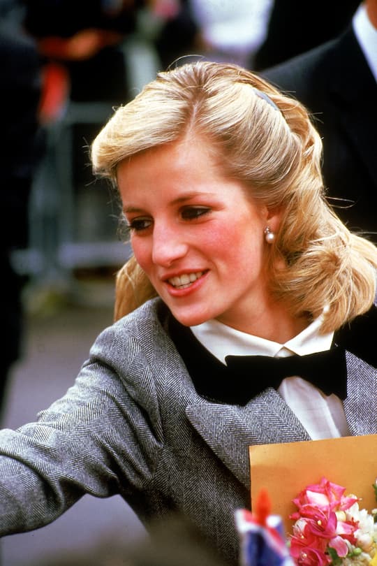 UNSPECIFIED - NOVEMBER 1984: Close-up of Princess Diana with hair pulled back. (Photo by Lionel Cherruault/The LIFE Images Collection via Getty Images/Getty Images)