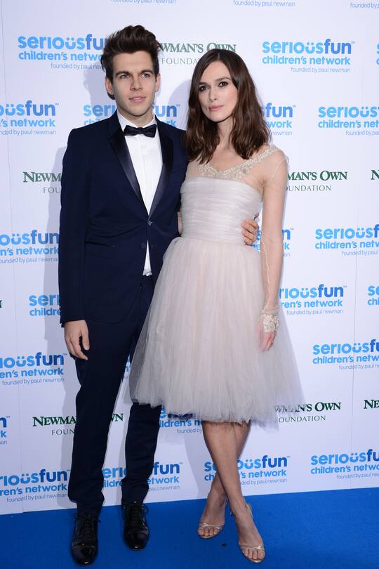 LONDON, ENGLAND - DECEMBER 03: Keira Knightley (R) and James Righton attend the SeriousFun London Gala 2013 at The Roundhouse on December 3, 2013 in London, England.The Serious Fun Children's Network is a growing community of camps and programs serving children with serious illnesses and their families and was set up by Paul Newman in 1988. (Photo by Karwai Tang/WireImage)