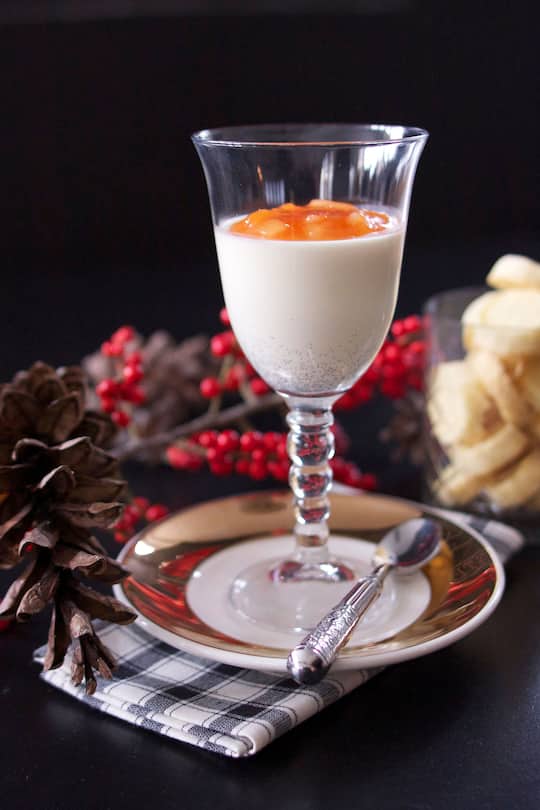 Weihnachtsmenü Panna Cotta Mary Miso