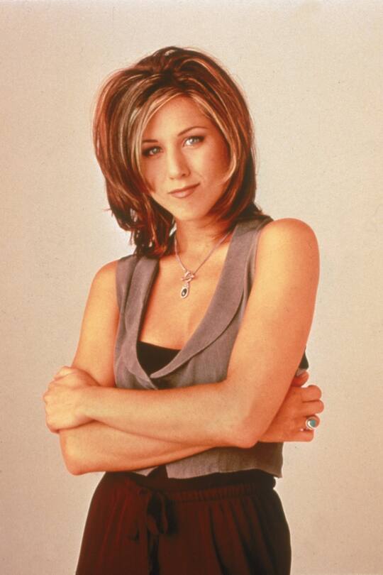 Promotional portrait of American actor Jennifer Aniston for the television series, 'Friends,' c. 1995. (photo by NBC Television/Getty Images)