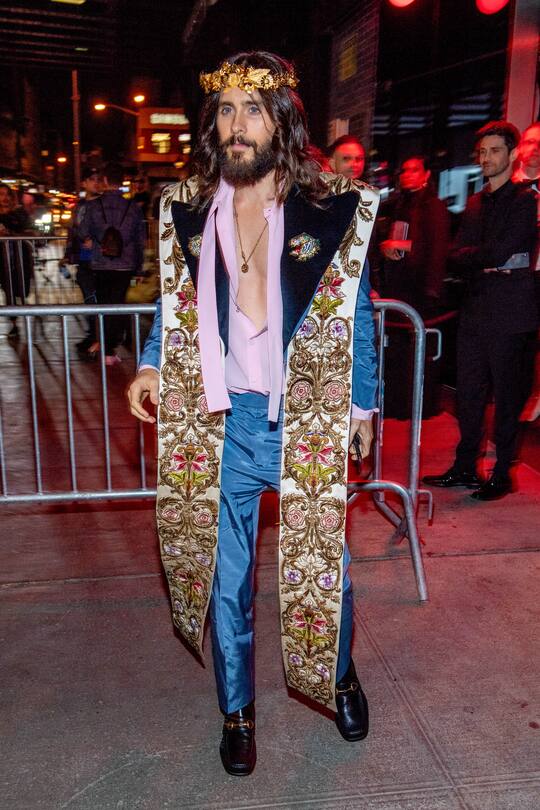 NEW YORK, NY - MAY 07: Jared Leto attends Heavenly Bodies: Fashion & The Catholic Imagination Costume Institute Gala after party at the Standard Hotel on May 7, 2018 in New York City. (Photo by Roy Rochlin/Getty Images)
