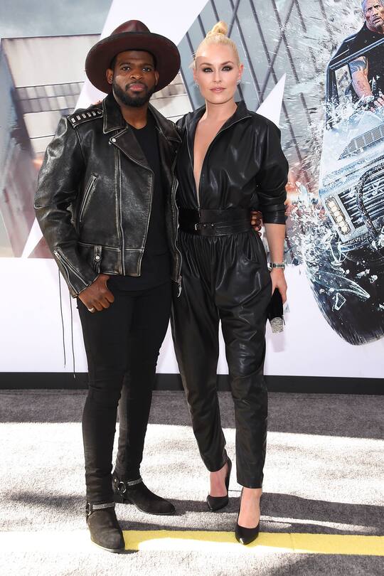 P.K. Subban and Lindsey Vonn arriving at the premiere of Fast & Furious Presents: Hobbs & Shaw in Hollywood, California - July 13, 2019 - Hollywood Premiere of Hobbs and Shaw, Hollywood California United States Dolby Theatre PUBLICATIONxINxGERxSUIxAUTxONLY Copyright: xOxConnorx HobbsandShawLISA058