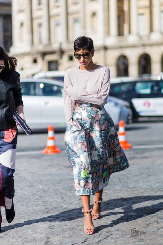 PARIS, FRANCE - OCTOBER 01: Princess from South Arabia Deena Aljuhani Abdulaziz outside Elie Saab on October 1, 2016 in Paris, France. (Photo by Christian Vierig/Getty Images)