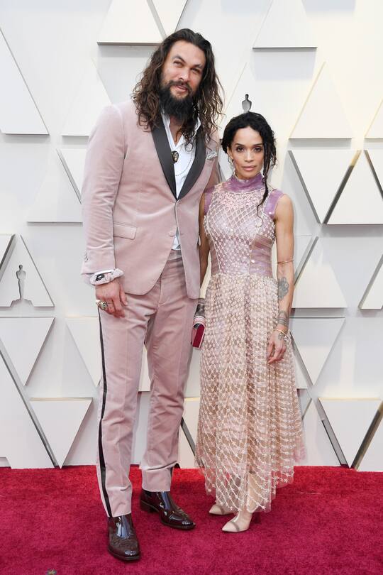 HOLLYWOOD, CALIFORNIA - FEBRUARY 24: (L-R) Lisa Bonet and Jason Momoa attend the 91st Annual Academy Awards at Hollywood and Highland on February 24, 2019 in Hollywood, California. (Photo by Frazer Harrison/Getty Images)