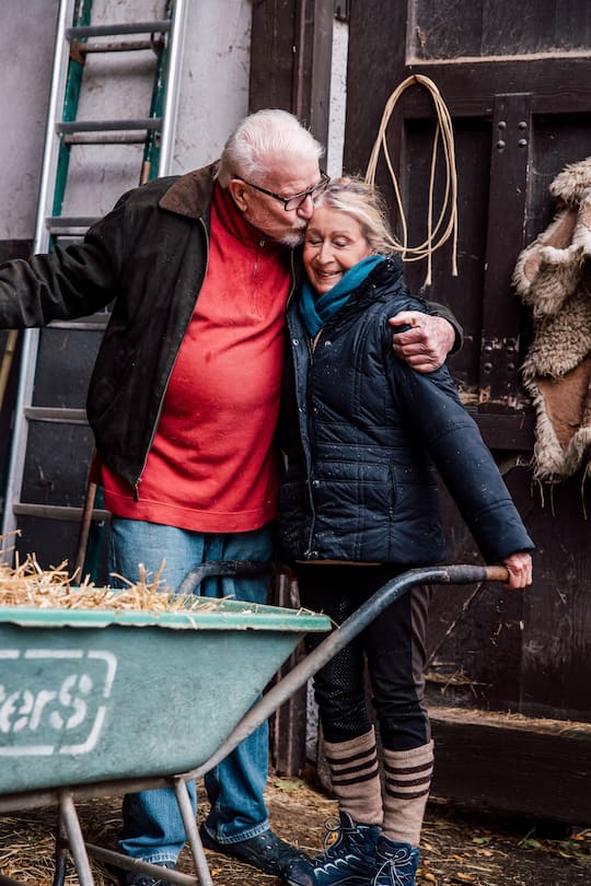 Christine Stückelberger mit Gatte Hansrudolf Luginbühl, 2020